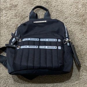 Steve Madden Black Mini Backpack